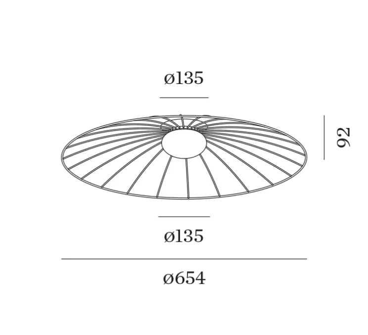 Plafonnier, Clock 3.0, noir, LED, 2700K, 650lm, Ø65,4cm, H9,2cm - Wever&Ducré
