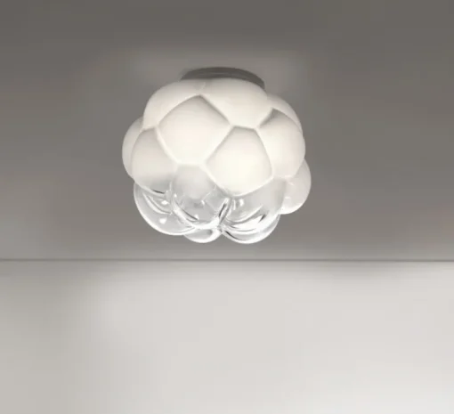 Plafonnier, Cloudy F21, transparent, blanc, Ø26cm, H20cm - Fabbian