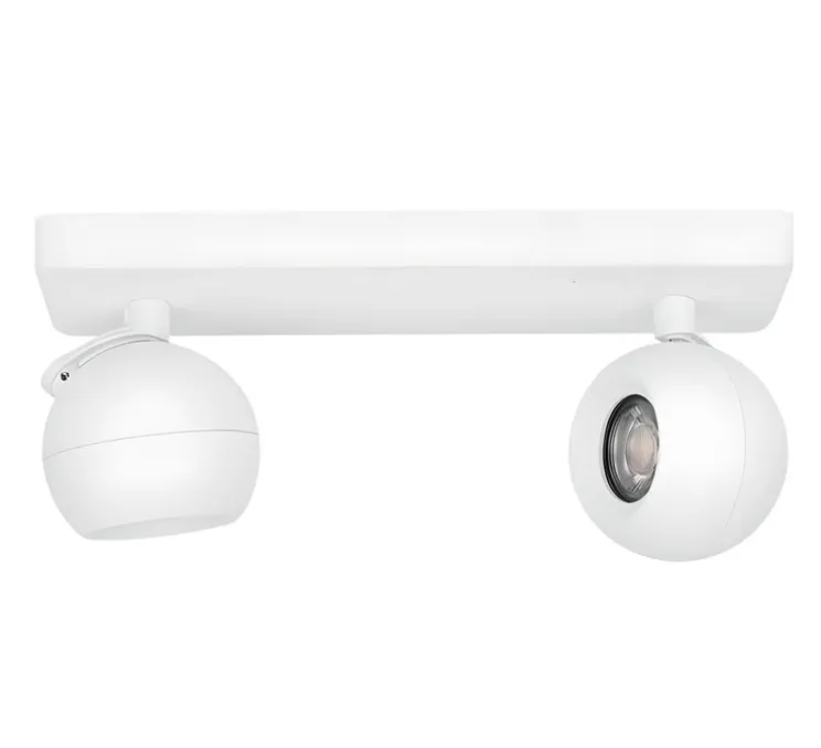 Plafonnier, Colette Double, blanc, L31cm, H12,1cm - Zangra
