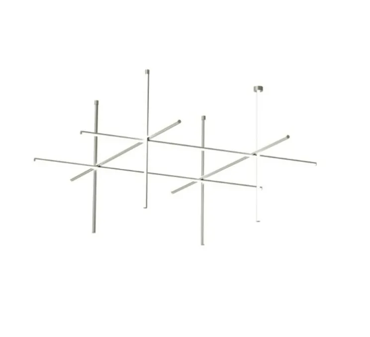 Plafonnier, Coordinates 4 CLIII, argent, LED, dim, 2700K, 8830 lm, L176,2cm, H95cm - Flos