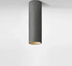 Plafonnier, Cromia M, Gris foncé, Ø6,5cm, H20cm - Plato Design