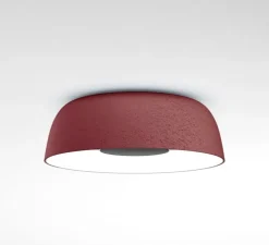 Plafonnier, Djembé C42.13, rouge, dim, LED, 2700K, 846lm, Ø40,3cm, H13.5cm - Marset