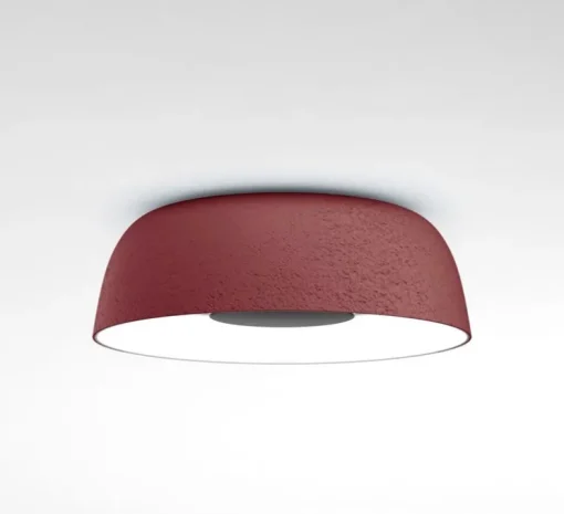 Plafonnier, Djembé C42.13, rouge, dim, LED, 2700K, 846lm, Ø40,3cm, H13.5cm - Marset