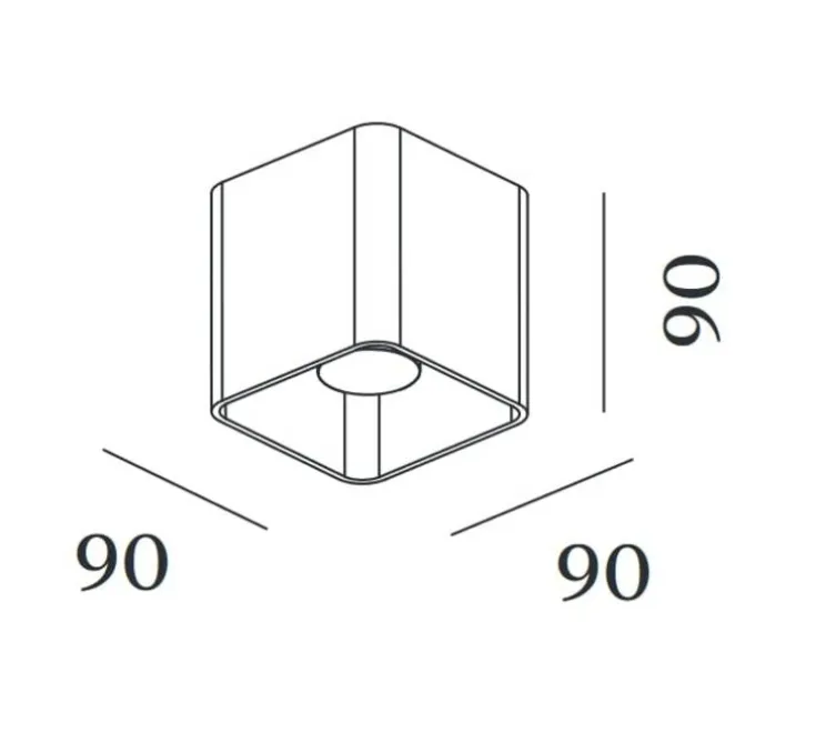 Plafonnier, Docus 1.0 LED, noir mat, LED, 1800-2850K, 375 lm, Ø9cm, H9,2cm - Wever&Ducré