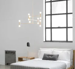 Plafonnier, Dot 01, laiton, Ø96,5cm, H93cm - Lambert&Fils