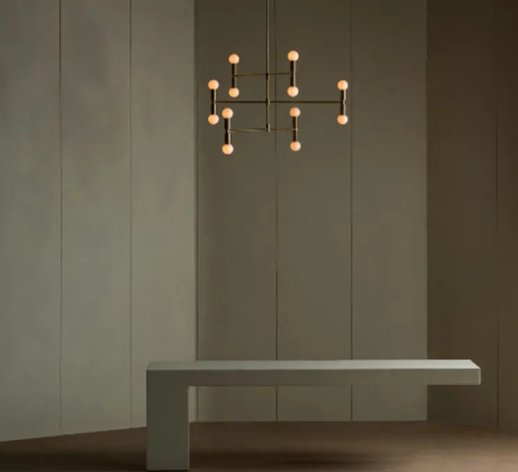 Plafonnier, Dot 01, laiton, Ø96,5cm, H93cm - Lambert&Fils