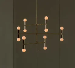 Plafonnier, Dot 01, laiton, Ø96,5cm, H93cm - Lambert&Fils