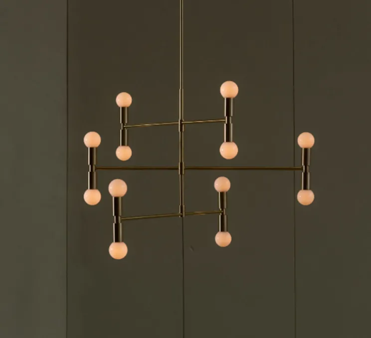 Plafonnier, Dot 01, laiton, Ø96,5cm, H93cm - Lambert&Fils