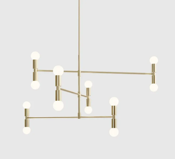 Plafonnier, Dot 01, laiton, Ø96,5cm, H93cm - Lambert&Fils