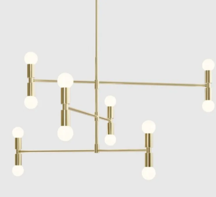 Plafonnier, Dot 01, laiton, Ø96,5cm, H93cm - Lambert&Fils