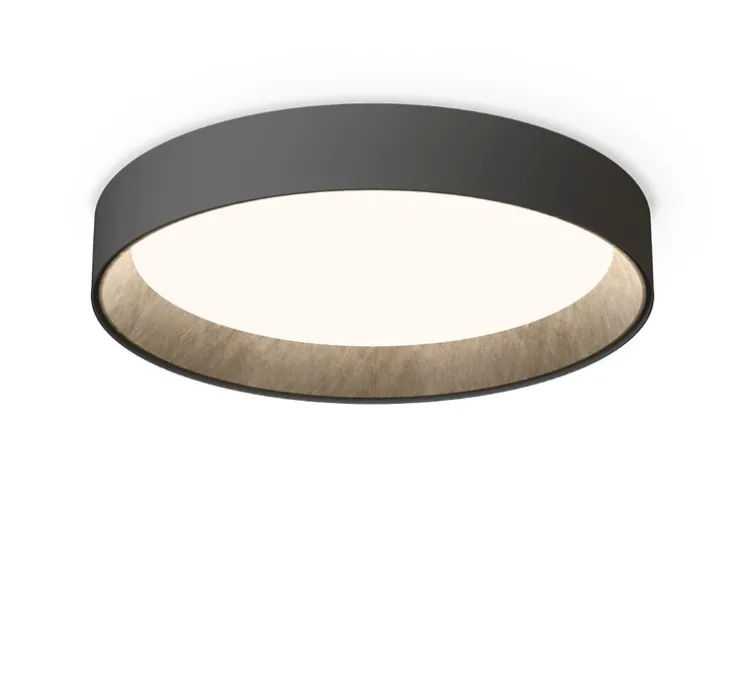Plafonnier, Duo Petra 4873, noir, LED, dim, 2700K, 3959 lm, Ø78,5cm, H12,5cm - Vibia