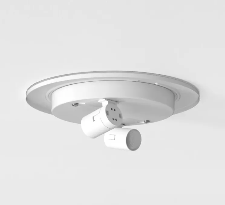 Plafonnier, Elba Square 350, blanc, Ø35cm, H13cm - Astro