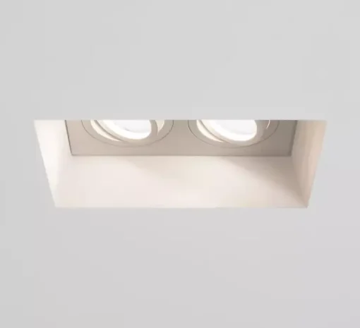 Plafonnier encastrable, Blanco Twin Adjustable, blanc, L11,5cm, H19,5cm - Astro