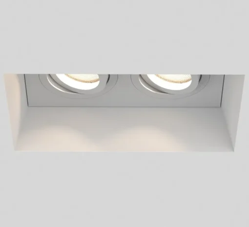Plafonnier encastrable, Blanco Twin Adjustable, blanc, L11,5cm, H19,5cm - Astro