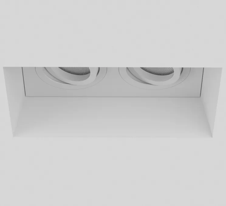 Plafonnier encastrable, Blanco Twin Adjustable, blanc, L11,5cm, H19,5cm - Astro