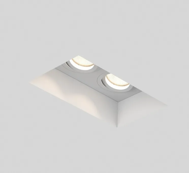Plafonnier encastrable, Blanco Twin Adjustable, blanc, L11,5cm, H19,5cm - Astro