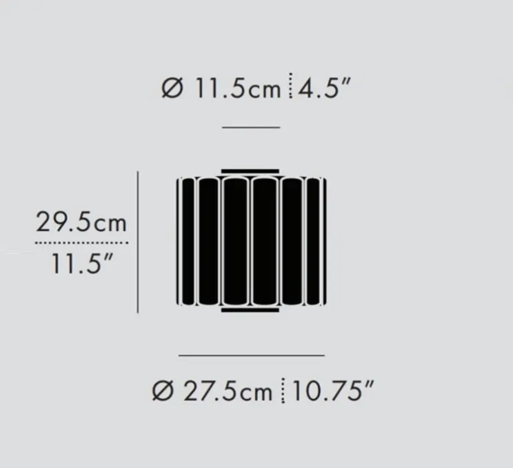 Plafonnier encastrable, Column 300, ambre, LED, 2700K, 711 lm, Ø27,5cm, H29,5cm - A-N-D