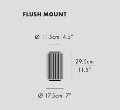 Plafonnier encastrable, Column 175, ivoire, LED, 2700K, 711 lm, Ø17,5cm, H29,5cm - A-N-D