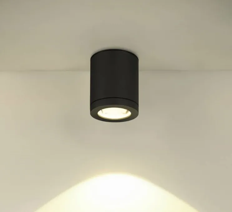 Plafonnier, Enola Oculus, anthracite, IP65, LED, dim, 3000-4000K, 1100 lm, Ø10cm, H12cm - SLV