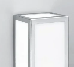 Plafonnier et applique pour salle de bain, Bauhaus 1 N, chrome, LED, L9cm, H30cm, IP44 - Decor Walther