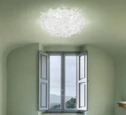 Plafonnier et/ou applique murale, Veli Large, blanc opal, Ø78cm, H20cm - Slamp