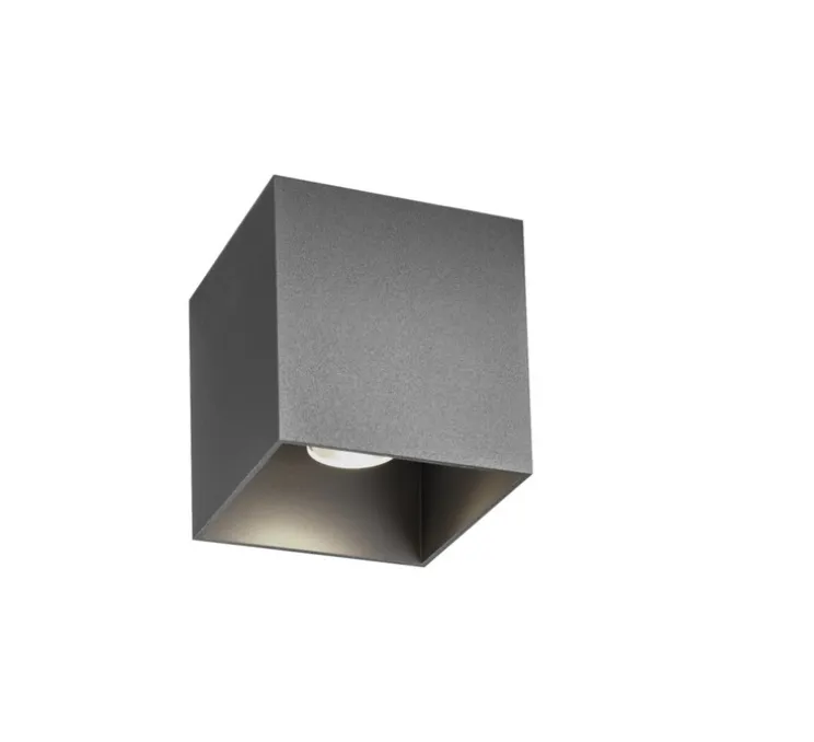 Plafonnier, extérieur, Box 1.0, Gris, IP65, LED, 8W, 2700k, 600lm, L10cm, H10cm - Wever&Ducré