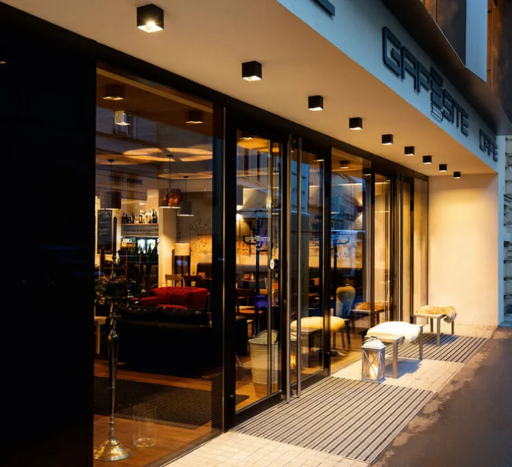 Plafonnier, extérieur, Box 1.0, noir,IP65, LED, 8W, 2700k, 600lm, L10cm, H10cm - Wever&Ducré