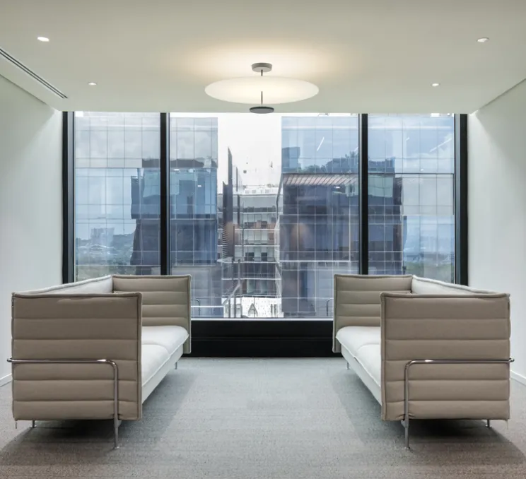 Plafonnier, Flat 5926, blanc, LED, dim, 2700K, 6960 lm, Ø90cm, H36cm - Vibia