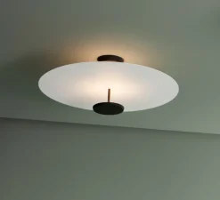 Plafonnier, Flat 5926, blanc, LED, dim, 2700K, 6960 lm, Ø90cm, H36cm - Vibia