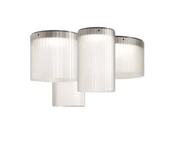 Plafonnier, GIASS 25, gris, LED, 2700K, 1700lm, Ø25cm, H50cm - KDLN