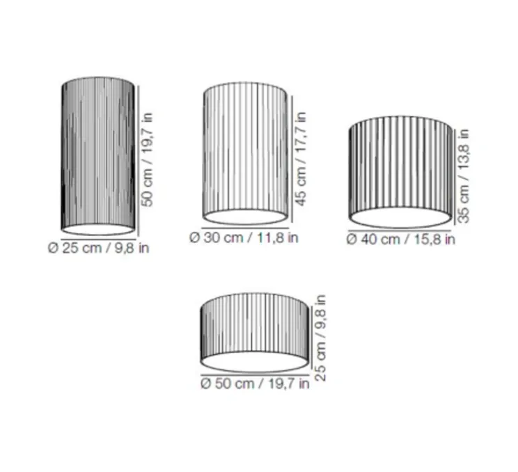 Plafonnier, GIASS 25, gris, LED, 2700K, 1700lm, Ø25cm, H50cm - KDLN