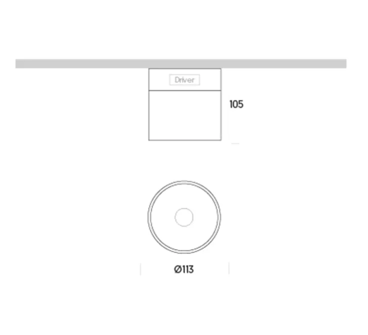 Plafonnier, Glass, anthracite, IP65, LED, 3000K, 400 lm, Ø11,3cm, H10,5cm - ONOK