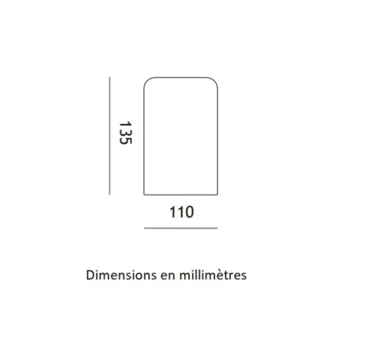 Plafonnier, Hans, blanc, IP55, Ø11cm, H13,5cm - Toscot