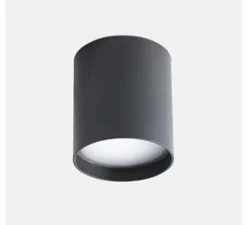 Plafonnier, Haru, Led, noir, 6W, 3000K, 350Lm, Ø7cm, H8cm - Faro
