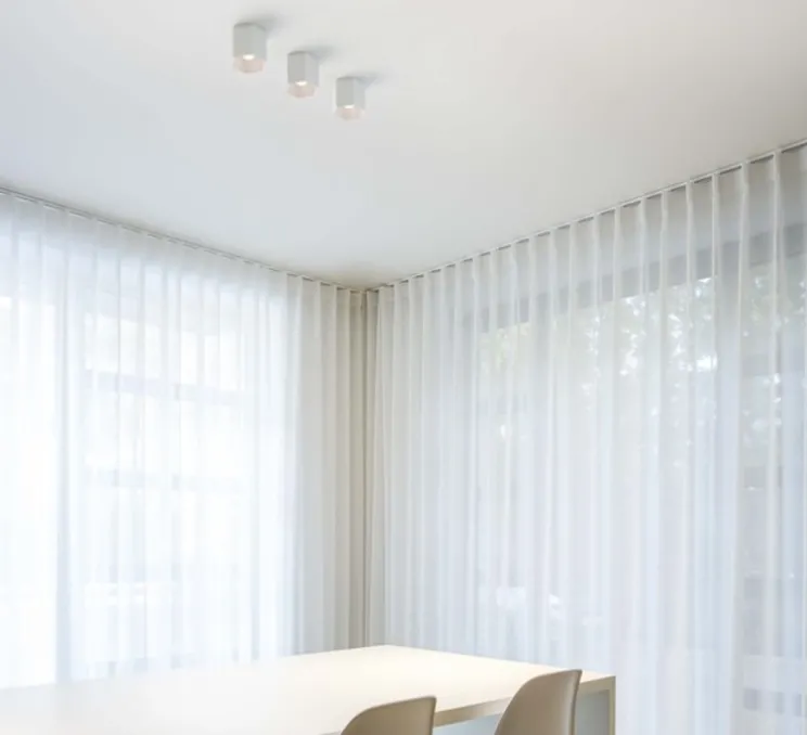 Plafonnier, Hexo 1.0 LED, blanc, variable coupure de phase, LED, 2700K, 670 lm, Ø12,7cm, H10cm - Wever&Ducré