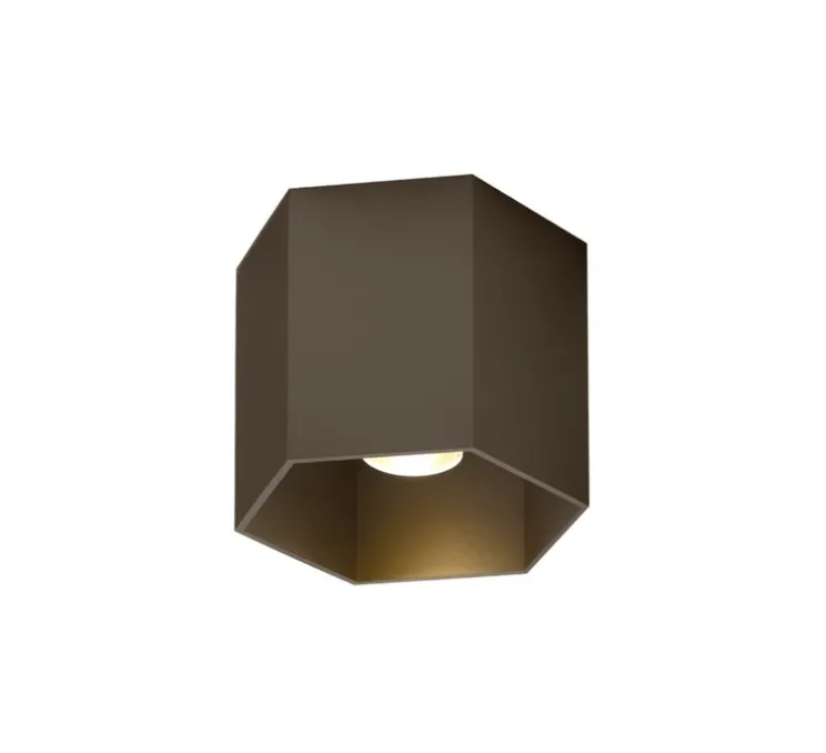 Plafonnier, Hexo 1.0 LED, bronze, variable DALI, LED, 2700K, 670lm, Ø12,7cm, H10cm - Wever&Ducré