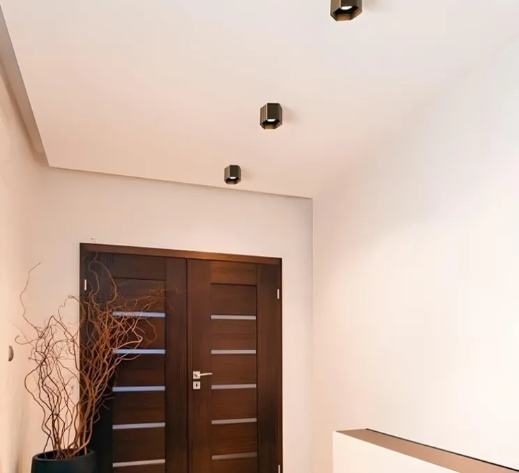 Plafonnier, Hexo 1.0 LED, bronze, variable coupure de phase, LED, 3000K, 700lm, Ø12,7cm, H10cm - Wever & Ducre