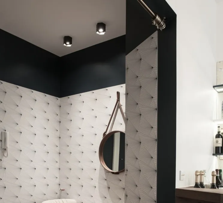 Plafonnier, Hexo 1.0 LED, noir, variable coupure de phase, LED, 3000K, 700lm, Ø12,7cm, H10cm - Wever&Ducré