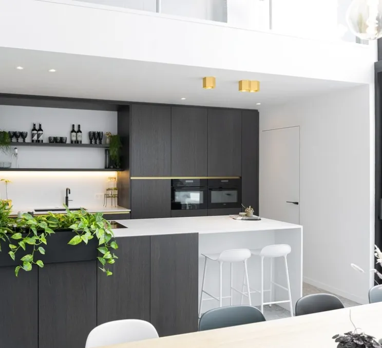 Plafonnier, Hexo 2.0 LED, or, LED, dim, 2700K, 1340 lm, L22cm, H10cm - Wever&Ducré