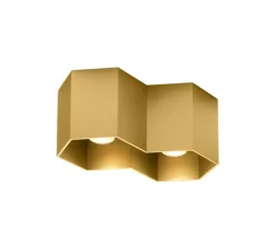 Plafonnier, Hexo 2.0 LED, or, LED, dim, 2700K, 1340 lm, L22cm, H10cm - Wever&Ducré