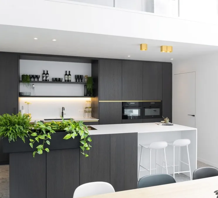 Plafonnier, Hexo 2.0 PAR16, laiton, L22cm, H10cm -Wever&Ducré