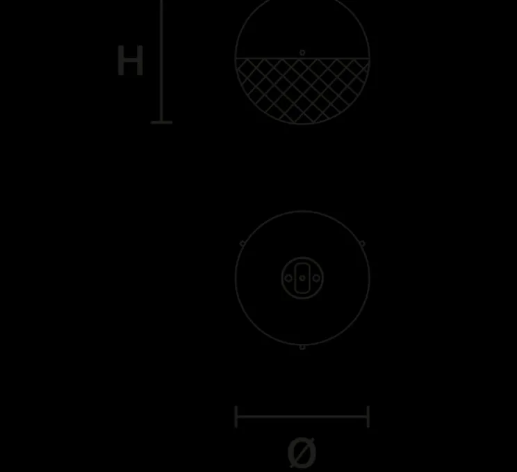 Plafonnier, Iglù PL 18, bronze, LED, 3000K, 1450 lm, Ø18cm, H18cm - Masiero