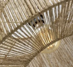 Plafonnier, Iguazu L, naturel, Ø60cm, H25cm - Good&Mojo