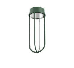 Plafonnier, In Vitro, vert forêt, IP66, LED, 2700K, 799 lm, Ø18cm, H45,6cm - Flos