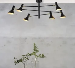 Plafonnier, Izmir 3, noir, Ø124cm, H39cm - GOOD&MOJO