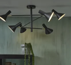 Plafonnier, Izmir 3, noir, Ø124cm, H39cm - GOOD&MOJO