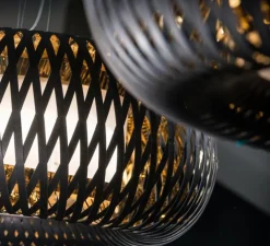 Plafonnier, Kalatos, noir et or, Ø63cm, H30cm - Slamp