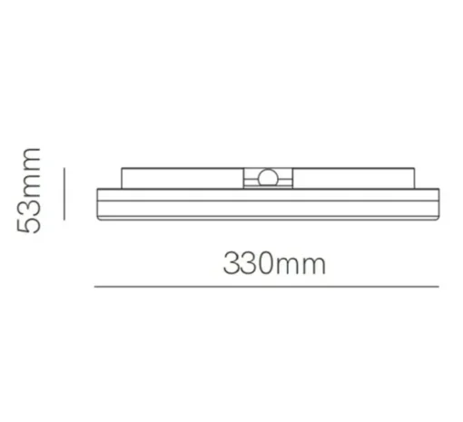 Plafonnier, Kora Round 25 W, blanc, IP40, LED, 2700-3200-4000K, 3000 lm, Ø33cm, H5,3cm - Beneito Faure