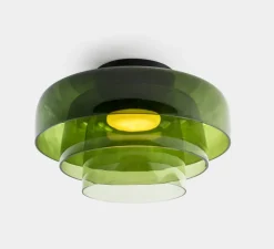Plafonnier, Levels, 3 bodies, Vert, LED, dim, 2700-3000-4000K, 1850 lm, Ø42cm, H30cm - LEDS C4