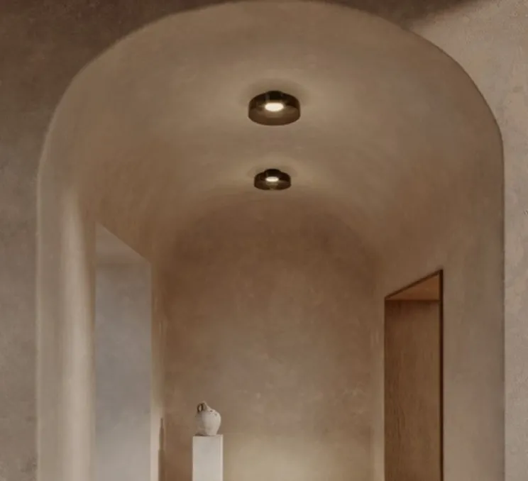 Plafonnier, Levels, 1 Body, fumé, LED, dim, 2700-3000-4000K, 1850 lm, Ø42cm, H15cm - LEDS C4